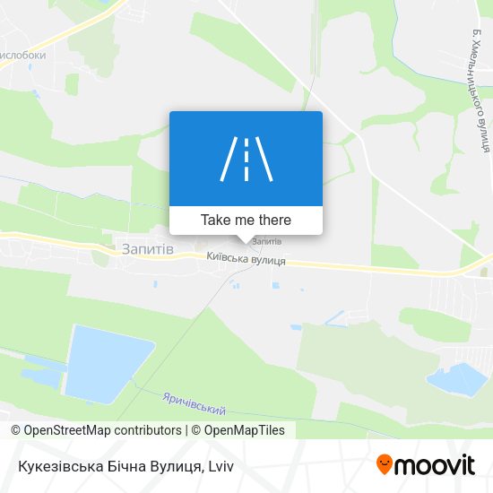 Карта Кукезівська Бічна Вулиця