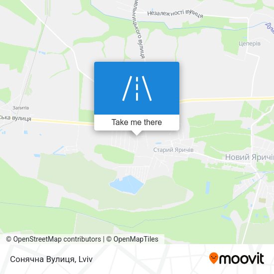 Сонячна Вулиця map