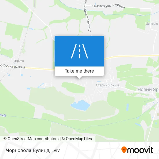Карта Чорновола Вулиця