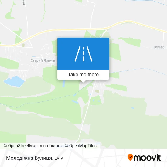 Карта Молодіжна Вулиця