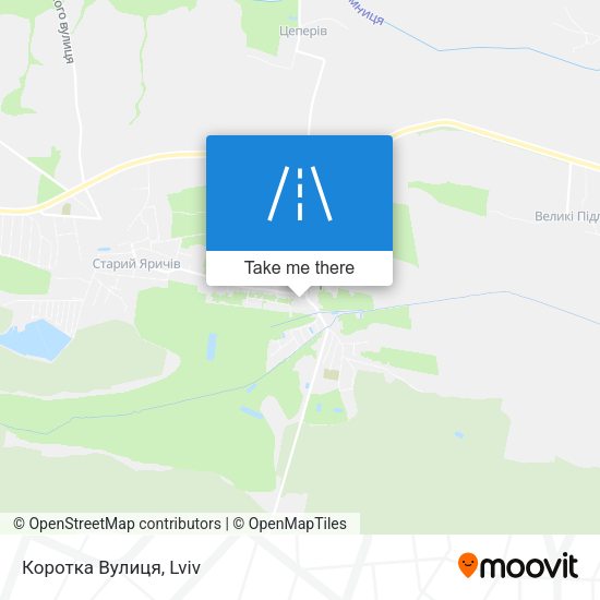 Коротка Вулиця map