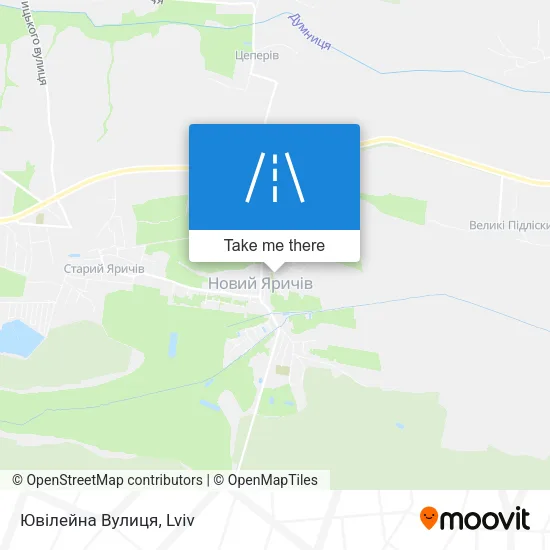 Карта Ювілейна Вулиця