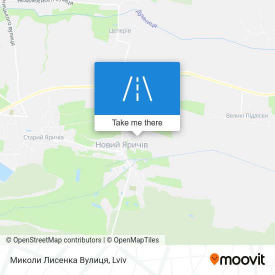 Миколи Лисенка Вулиця map