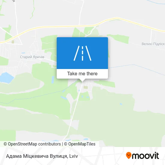 Карта Адама Міцкевича Вулиця