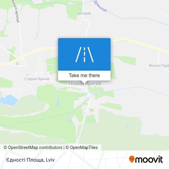 Єдності Площа map
