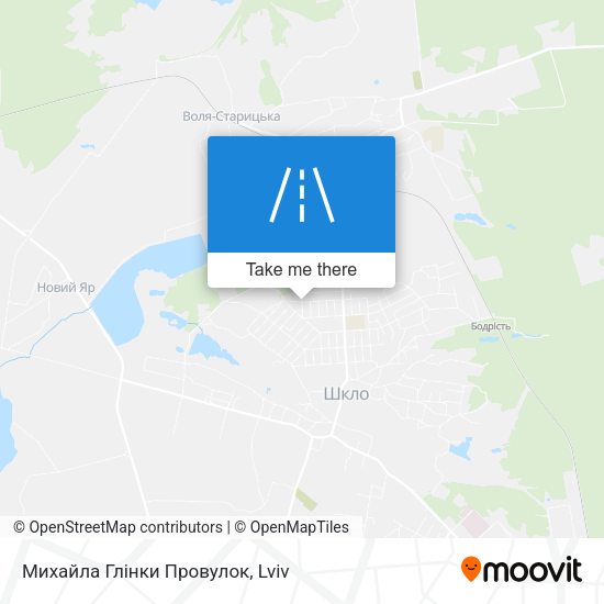 Карта Михайла Глінки Провулок