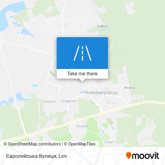 Європейська Вулиця map