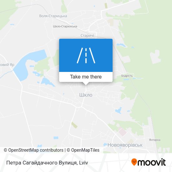 Карта Петра Сагайдачного Вулиця