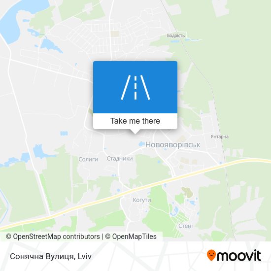 Сонячна Вулиця map