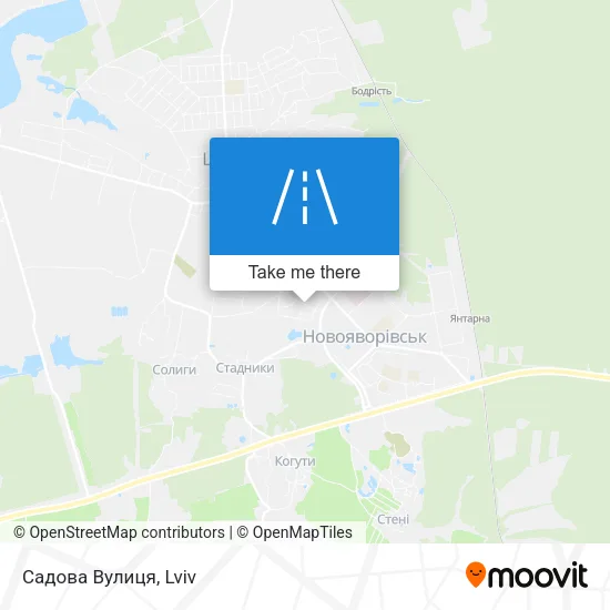 Карта Садова Вулиця