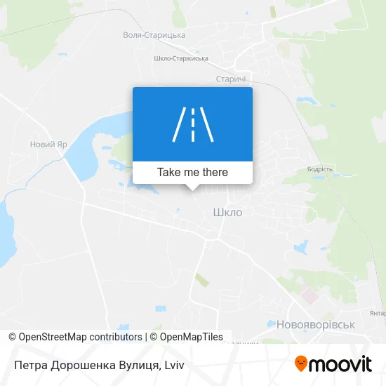 Карта Петра Дорошенка Вулиця