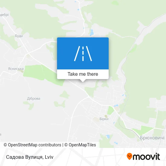 Карта Садова Вулиця