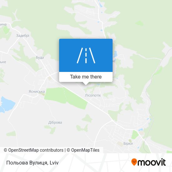Польова Вулиця map
