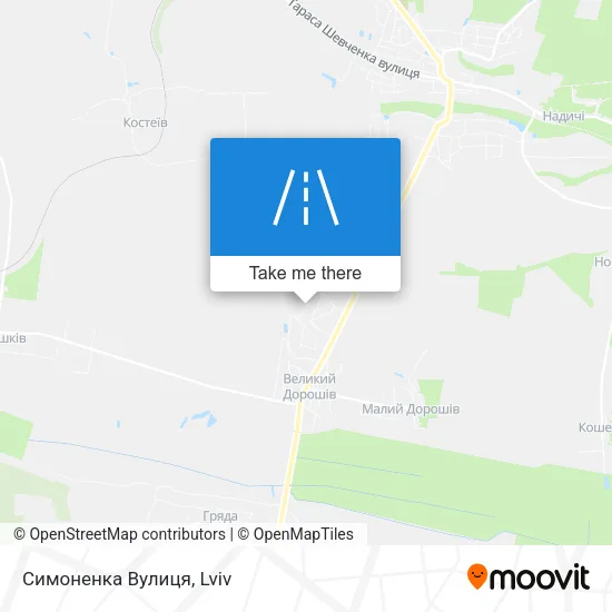 Симоненка Вулиця map