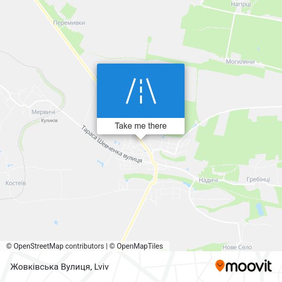 Жовківська Вулиця map