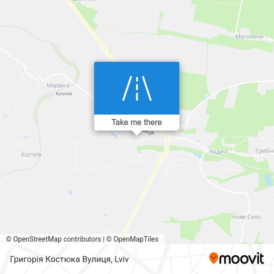 Григорія Костюка Вулиця map