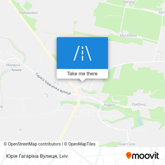 Юрія Гагаріна Вулиця map