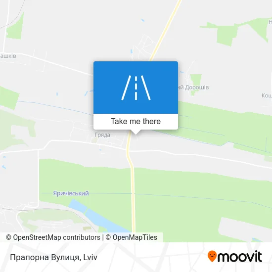 Карта Прапорна Вулиця
