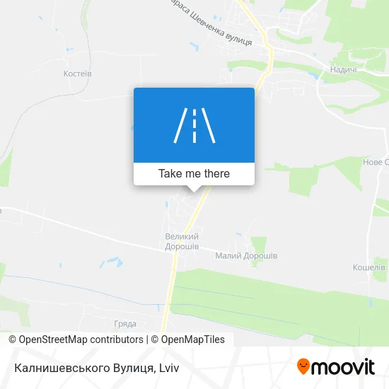 Калнишевського Вулиця map