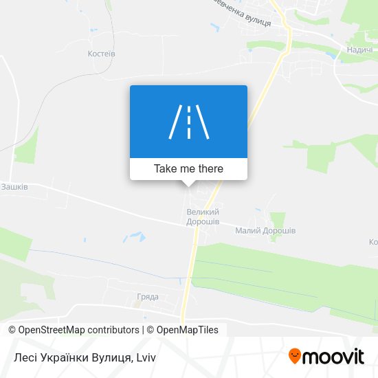 Лесі Українки Вулиця map