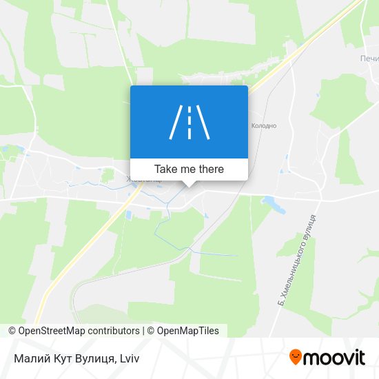 Карта Малий Кут Вулиця