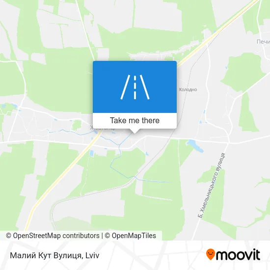 Карта Малий Кут Вулиця