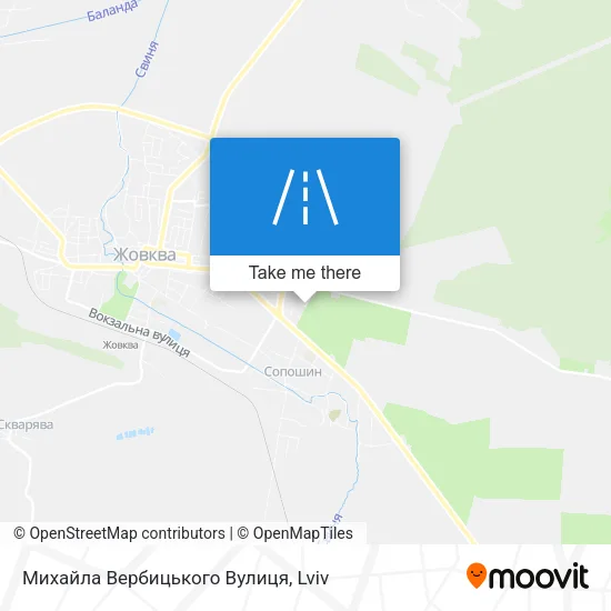 Карта Михайла Вербицького Вулиця