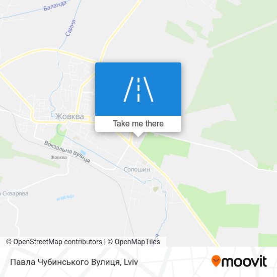 Карта Павла Чубинського Вулиця