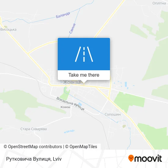 Карта Рутковича Вулиця