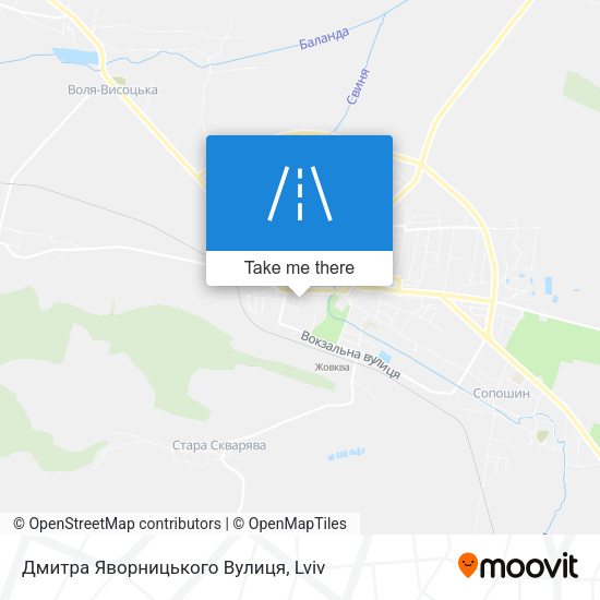 Дмитра Яворницького Вулиця map