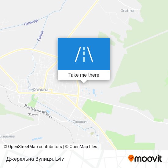 Джерельна Вулиця map