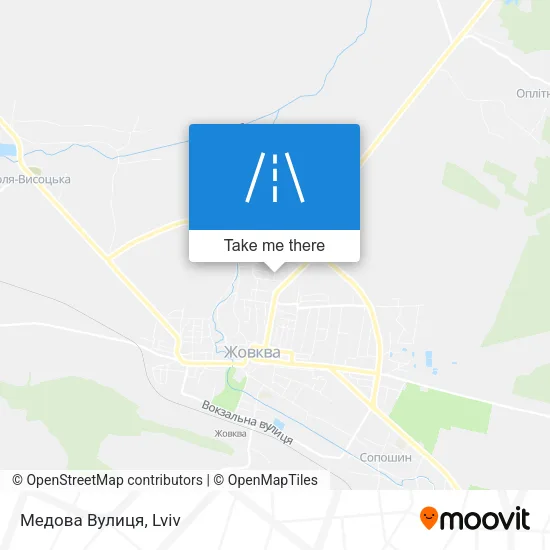 Медова Вулиця map