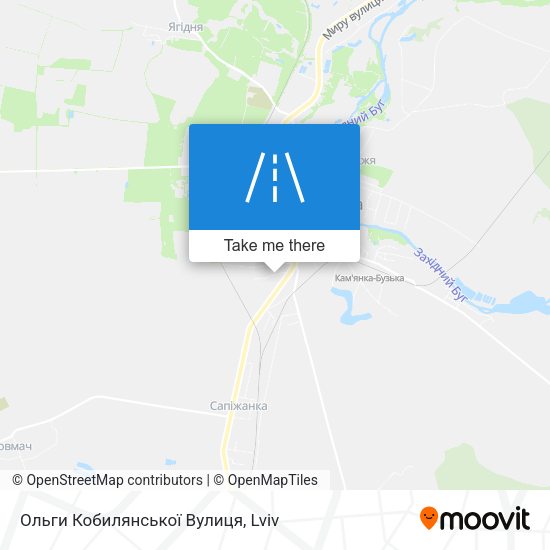 Ольги Кобилянської Вулиця map