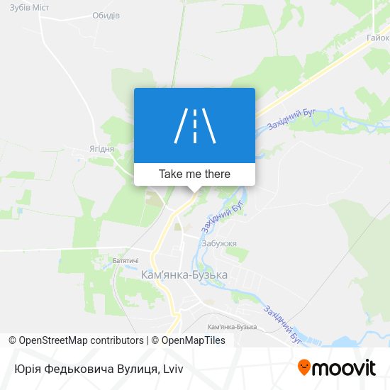 Юрія Федьковича Вулиця map