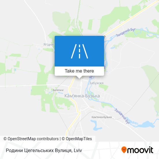 Родини Цегельських Вулиця map