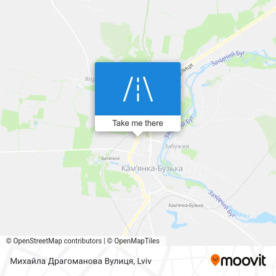 Карта Михайла Драгоманова Вулиця