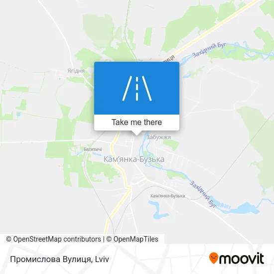 Карта Промислова Вулиця