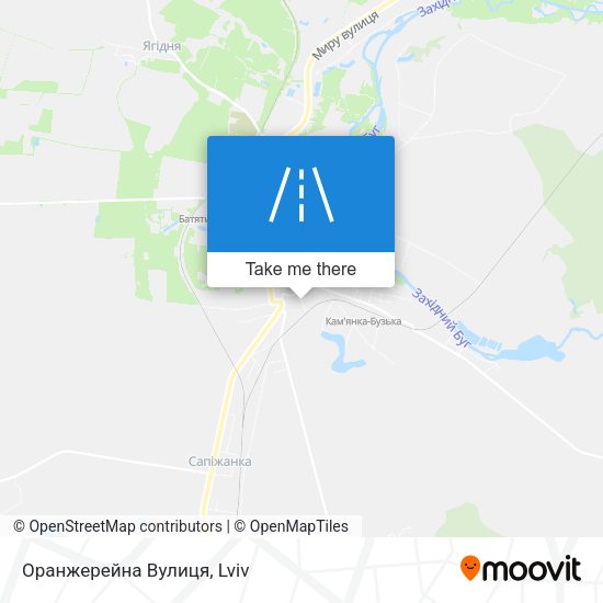 Оранжерейна Вулиця map