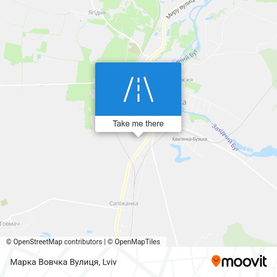 Марка Вовчка Вулиця map