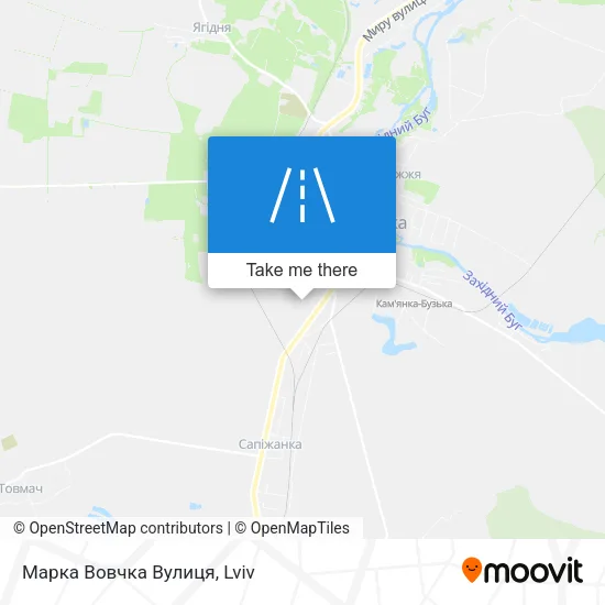 Карта Марка Вовчка Вулиця
