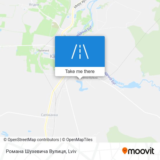 Романа Шухевича Вулиця map