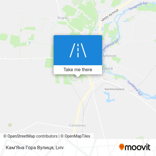 Кам’Яна Гора Вулиця map