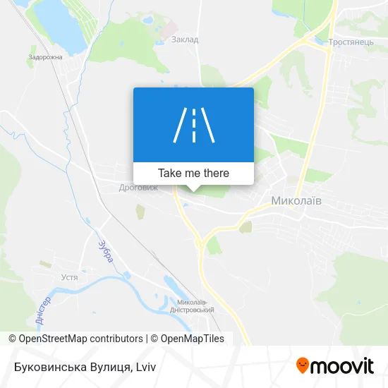 Карта Буковинська Вулиця