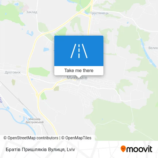 Карта Братів Пришляків Вулиця