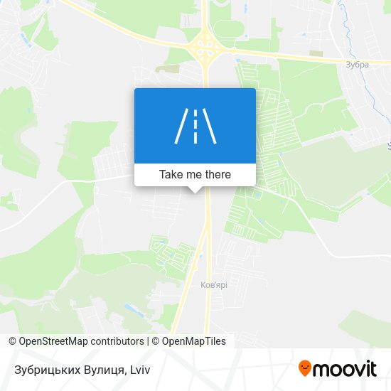 Зубрицьких Вулиця map