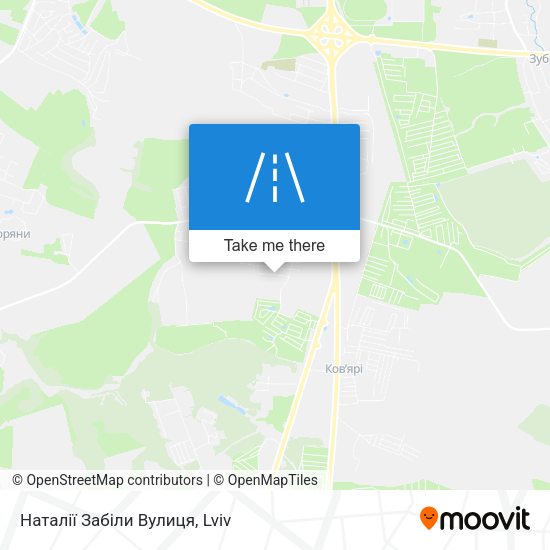 Наталії Забіли Вулиця map