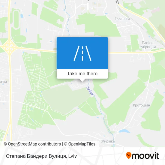 Карта Степана Бандери Вулиця