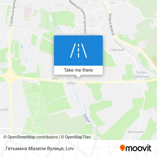 Карта Гетьмана Мазепи Вулиця