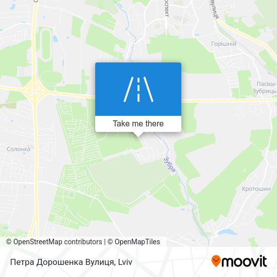 Петра Дорошенка Вулиця map