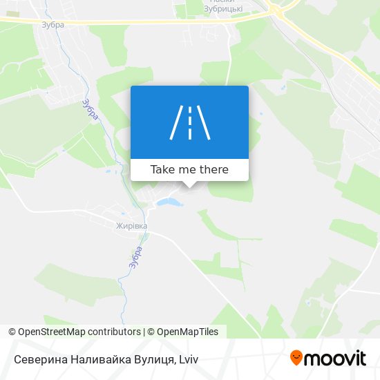 Карта Северина Наливайка Вулиця